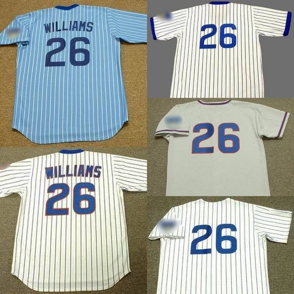 

chicago 26 billy williams baseball jersey men youth women stitched s-4xl, Blue;black