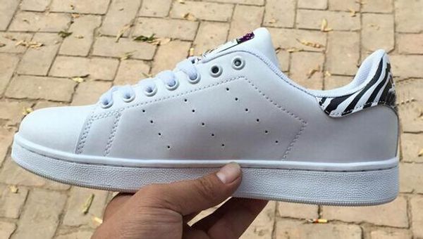 

factory sale wholesale classic casual shoes new stan shoes fashion smith sneakers casual leather men women shoes shoe, Black