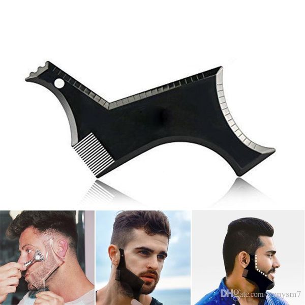 

new arrival beard styling template stencil hair beard comb for men lightweight and flexible fits all-in-one beard shaping tool