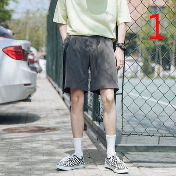 

tooling shorts trend national tide brand five pants men and women couple bf wind pants, White;black