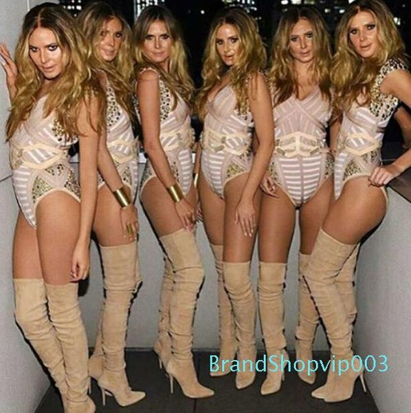 

thigh high boots pointed toe high heels over the knee high shoes women femmes botas fashion slimming elastic long boots, Black