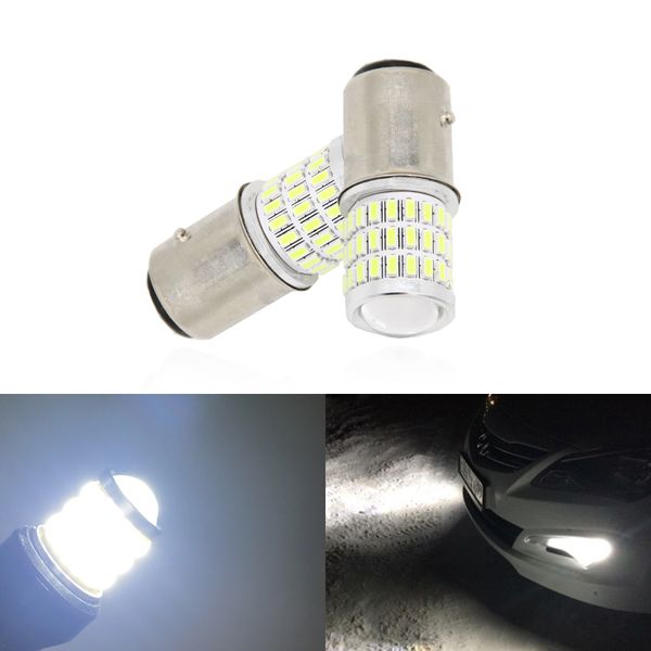 

2pcs can-bus 1157 ba15d p21/5w led replacement light bulbs white for car driving tail reverse backup lighting lamp