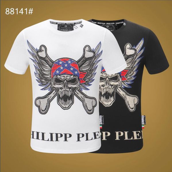 

2019 trendy summer fashion designers men's shirt t-shirt letter embroidery t-shirt men's brand short sleeve t-shirt blouse-025, White