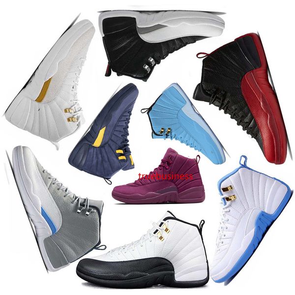 

2019 мужская баскетбольная обувь для мужчин 12 12s шерсть тренажерный зал красный французский синий кроссовки черный нейлон скидка обувь кро