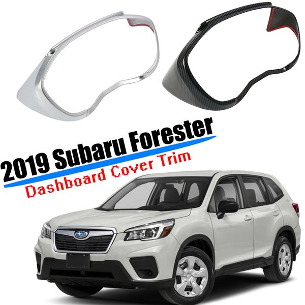 

fit for 2019 2020 forester dashboard cover trim abs plastic carbon fiber sliver car styling car accessories
