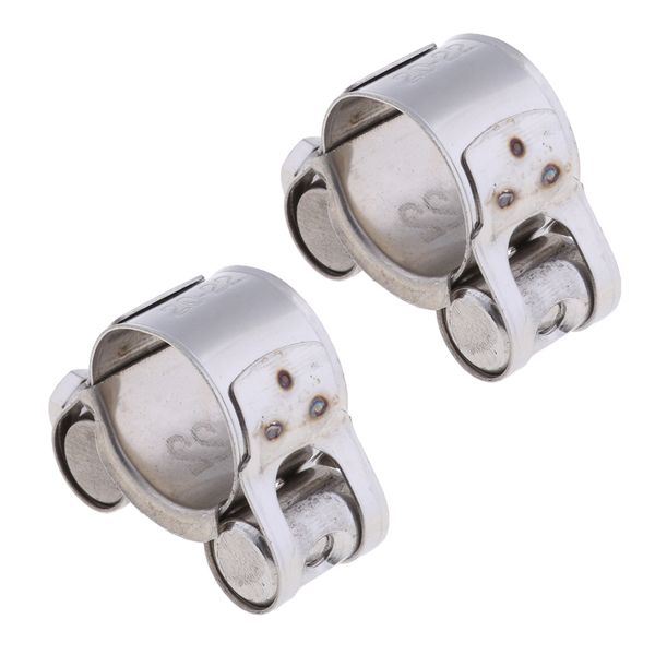 

2pcs universal 20-22mm motorcycle stainless steel exhaust pipe clamp clip