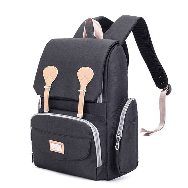 

mummy bag shoulders multi-function large-capacity fashion female mommy bag red gray pending women's backpack out diaper