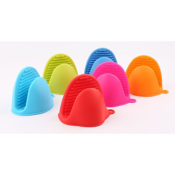 

silicone anti-scalding oven gloves mitts potholder kitchen bbq gloves tray pot dish bowl holder oven handschoen hand clip