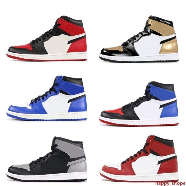 

1 chicago white red 3 black bred toe basketball shoes shadow mens trainers 1s royal sneakers with shoes michael sports
