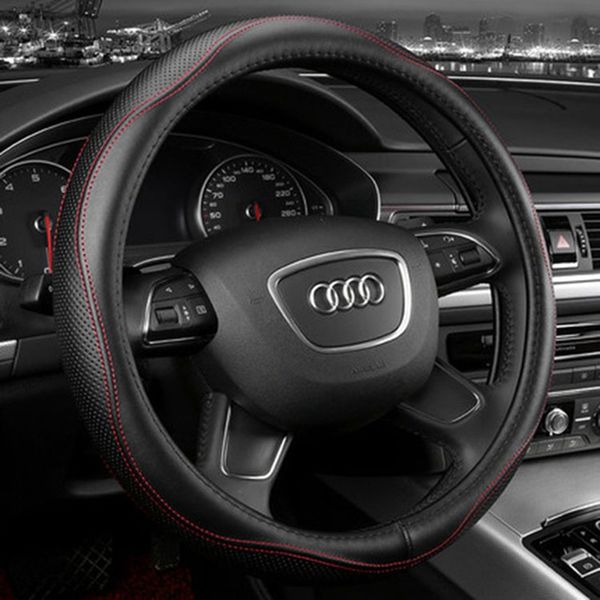 

gm creative cowhide leather car steering wheel cover winter handlebar cover bmw accessories steering wheel covers custom genuine leather