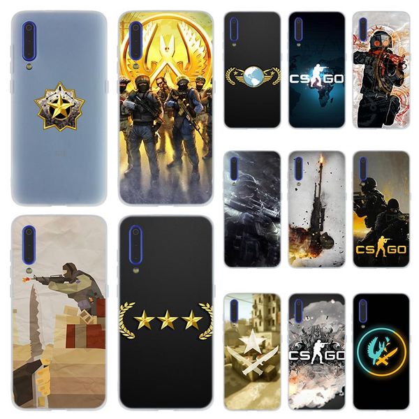 

fashion soft tpu phone case cover for coque xiaomi redmi 4x 4a 6a 7a y3 k20 5 plus note 8 7 6 5 pro counter strike cs go on