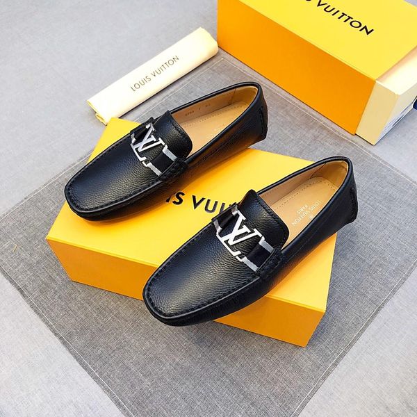 

new style luxury men's formal business shoes fashion design brand classic retro texture soft outsole suitable for casual office jmt, Black