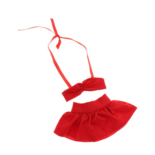 

2 шт прекрасный летний купальник бикини и короткое платье для 1/3 bjd куклы девушки подарка