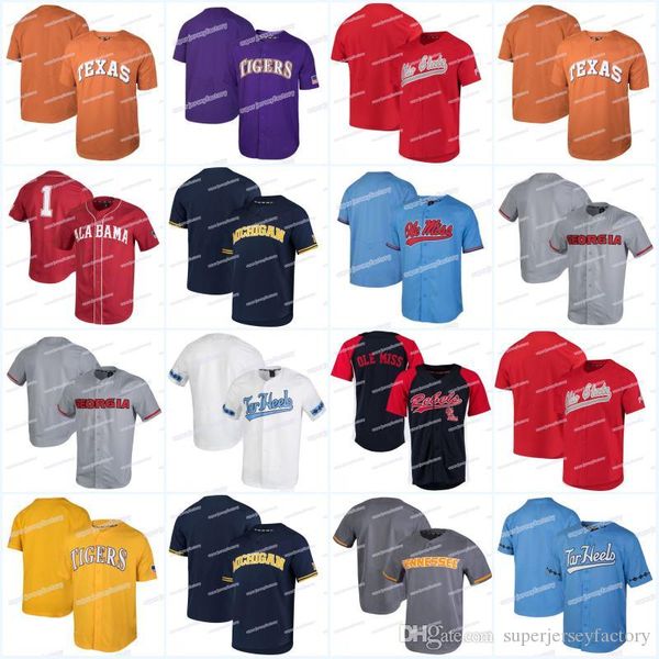 

Men's Alabama Crimson Georgia Bulldogs LSU Michigan Wolverines North Carolina Tar Heels Ohio State Buckeyes Nk Performance Baseball Jer