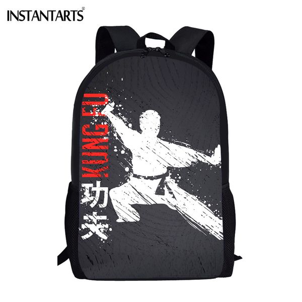 

instantarts kids school backpacks judo patterns students big book bags back to school boys schoolbags