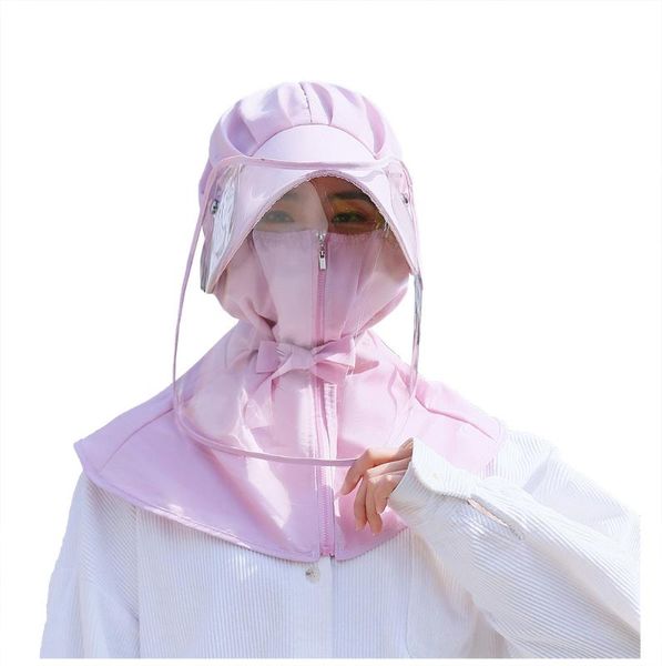 

multi protective cap sun cap boy girls dustproof protective hat eye protection anti-fog hat adults removable recyclable hat#4.24, Blue;gray