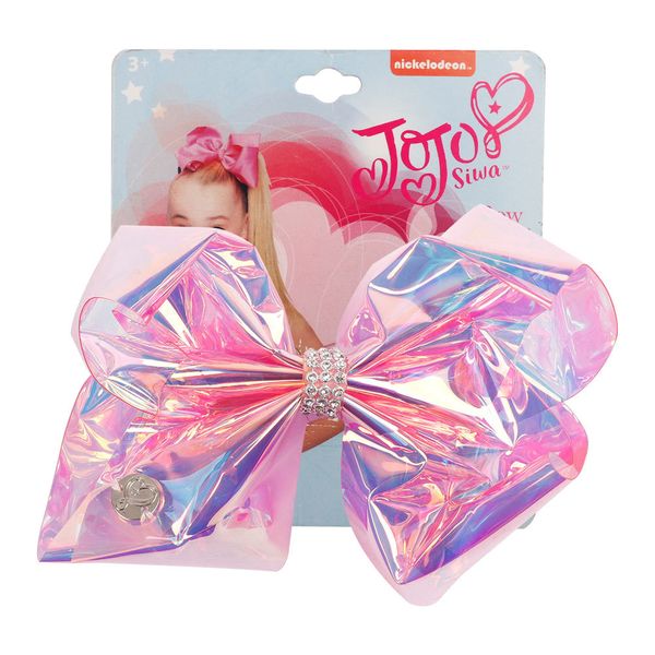 

transparent rainbow jelly jojo bows for girls handmade waterproof plastic rhinestone hair clip girls hairgrips hair accessories, Black;brown