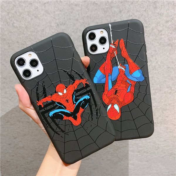 

cute cartoon spiderman superman ironman marvel heros cases for iphone xs max x xr 11 pro max 7 8 6s 6 plus silicone phone cover