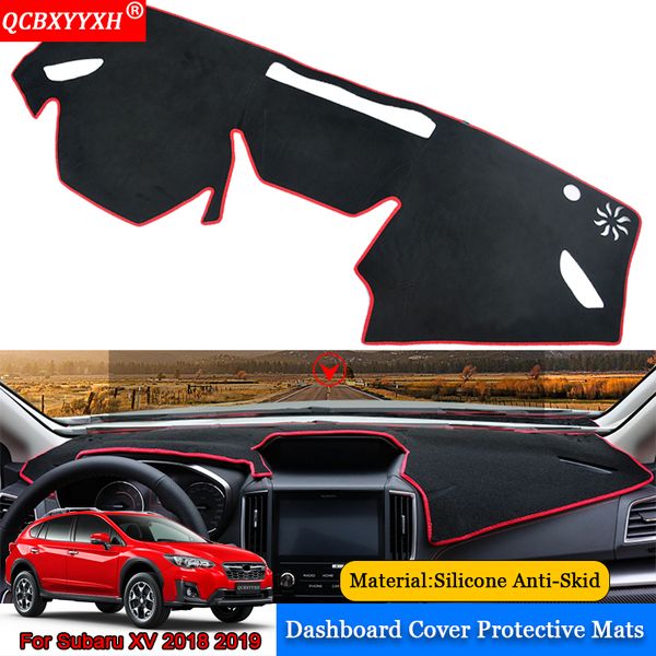 

qcbxyyxh car-styling car dashboard avoid light pad polyester instrument platform cover protective mats for xv 2018 2019