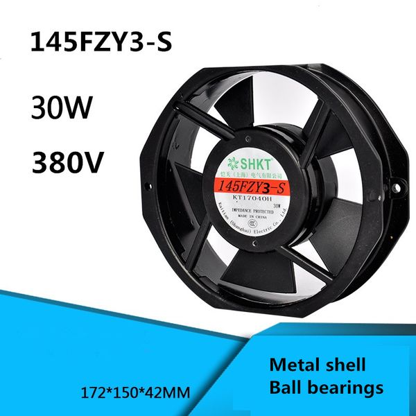 

145fzy3-s 380v 30w 0.18a industrial axial flow fan ball bearing motor welding cooling fan metal casing