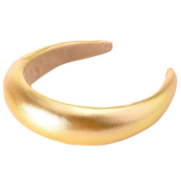 

hair accessories fioday imitation leather headbands for womens wide suede padded thick shining velvet bands hoops girls drop