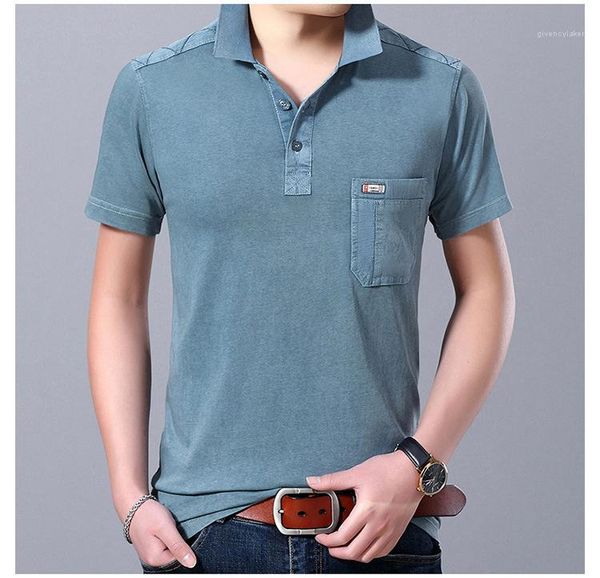 

summer short sleeve slim solid color tees casual mens business male clothing lapel neck polos, White;black