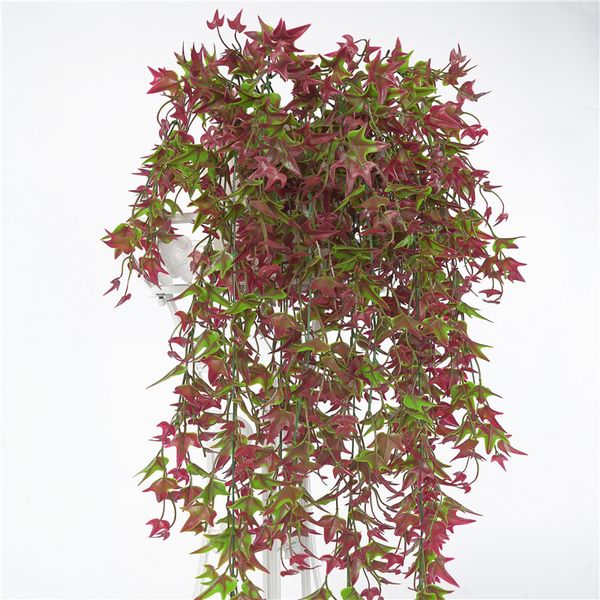 

plastic artificial fake potato leaves rattan hanging garland flowers decor hot