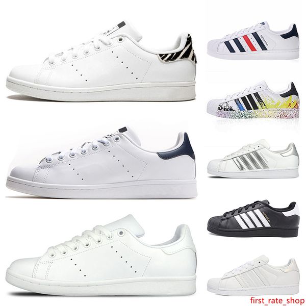 

platform superstars casual shoes brand stan smith shoes triple white black red blue green pink off outdoors leather designer sneakers 36-45