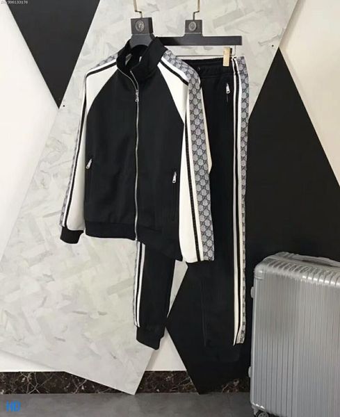 

2019 new fa hion men de igner track uit luxury uit men de igner jacket port two piece track uit plu ize m 3xl