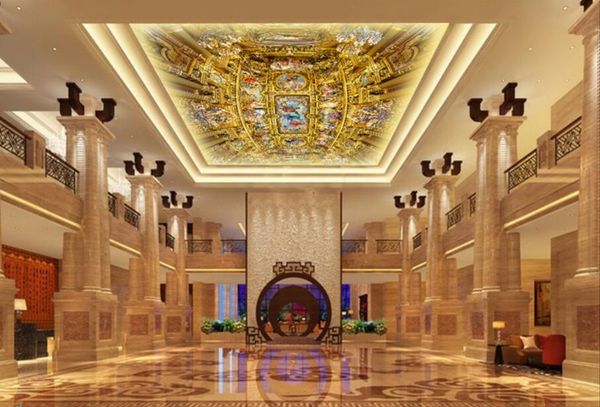 

пользовательские живопись европейская церковь зенит росписи потолка настенная картина современного дизайна 3d гостиная спальня потолочные об