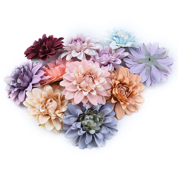 

10pcs wholesale prices a cap bride wrist flower wedding brooch silk gerbera flowers for scrapbook christmas decorations for home