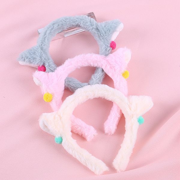 

12 boutique ђи cute cat воло палока веѬдого лђайного ве pom pom живоне hairbands мода h, Slivery;white