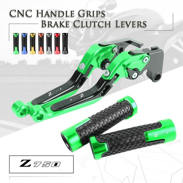 

adjustable folding cnc brake clutch levers handle grips for z750 z 750 2007-2011