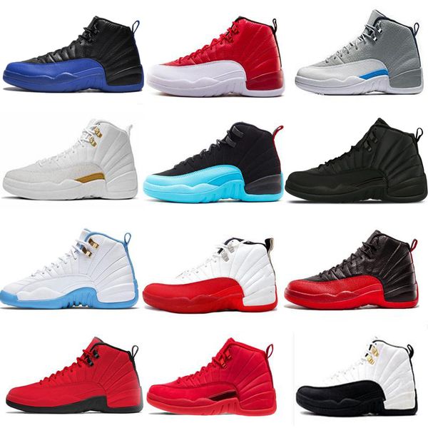 

12 12s mens basketball shoes winterized wntr gym red game royal white black ball punch university gold sports sneaker size 7-13