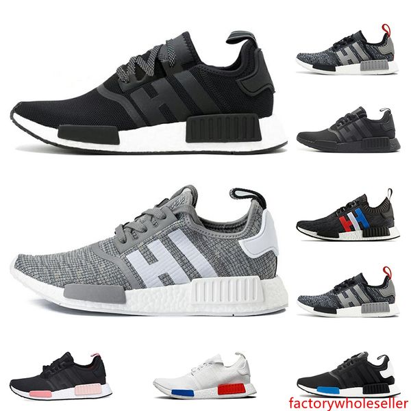 

2019 nmd r1 primek classic oreo тройной черный белый розовый кроссовки для мужчин женщины бегун тренеры спортивные кроссовки дышащий размер