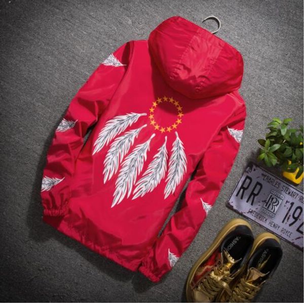 

new designer jackets for mens printted windbreaker spring autumn long sleeve zipper mens sportswear luxury men coats 5 colors m-4xl, Black;brown