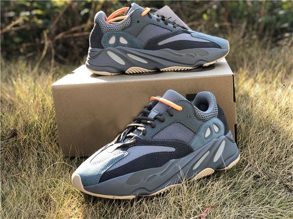 

2019 authentic originals 700 teal blue static wave runner solid grey kanye west fw2499 men women running shoes sneakers with box, Black