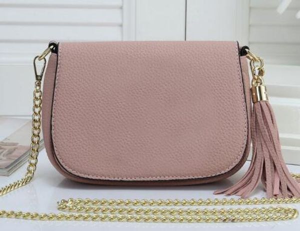 

5 color black women tassel leather flap chains shoulder bags luxury purse designer handbags bag 536224