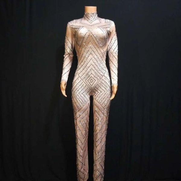 

silver color women's long sleeve odycon full length jumpsuits rivet club night wear, Black;white
