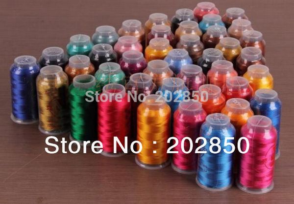 

вышивальная нить, 100% вискоза, низкая прочность, супер-блеск, очень хорошее качество для машинной и ручной вышивки diy, 2 шт. / лот, Black;white