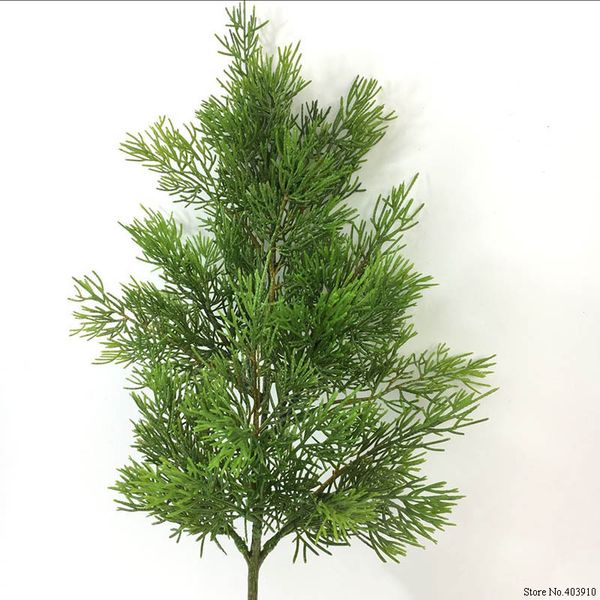 

artificial green cypress tree leaf pine needle leaves branch christmas wedding home office l decoration