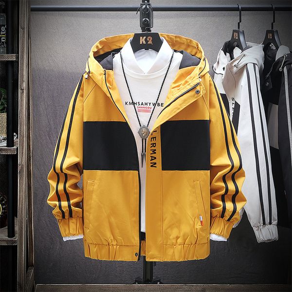 

streetwear заплатки мужской капюшоном куртки тенденции вышивки мужские пальто черного цвета хаки желтый m-4xl мужская с капюшоном куртки пал, Black;brown