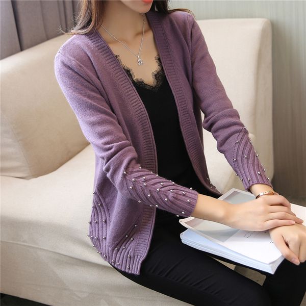 

paragraph 21 new autumn dress cultivate morality sweater nail bead f1847 female cape cardigan coat, White;black