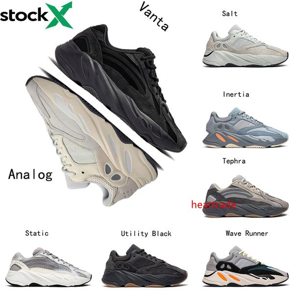 

stock x 700 kanye west wave runner inertia tephra utility black vanta runing shoes men designer shoes women sneakers 36-46
