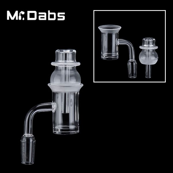 Quartz Banger Quartz Bola e Soquete Prego Acessórios para fumar com Clear Glass Carb Cap Boa selagem para tubos de água Bong Dab Rigs