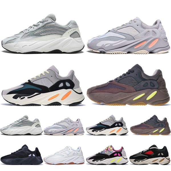 

Новый Kanye West 700 V2 Static 3M Mauve Inertia 700s Wave Runner Мужские кроссовки для мужчин Женские спортивные кроссовки дизайнерские кроссовки Eur 36-46