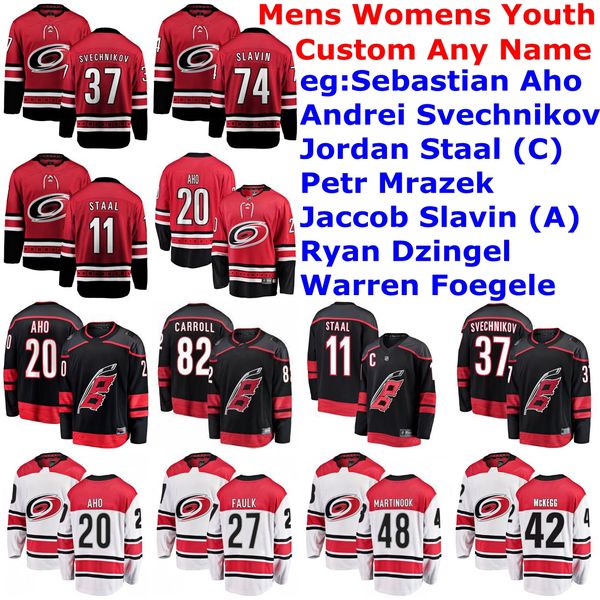 sebastian aho carolina hurricanes jersey