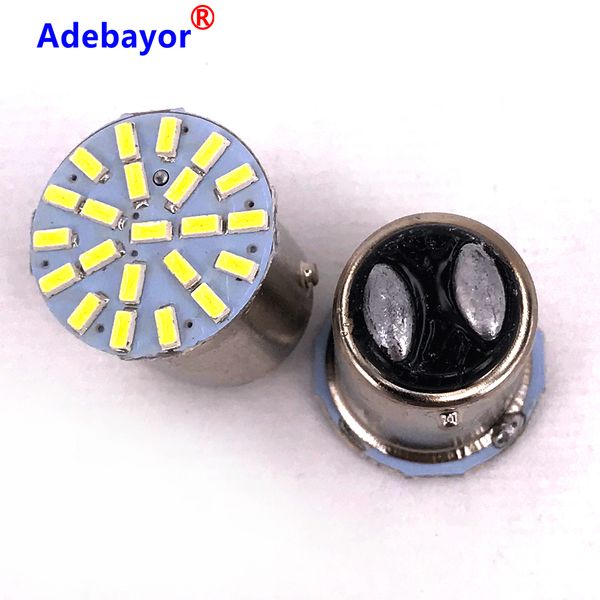 

100pcs 1157 bay15d p21w 3014 22 smd car led turn parking signal lights brake tail lamps auto rear reverse bulbs dc strobe flash