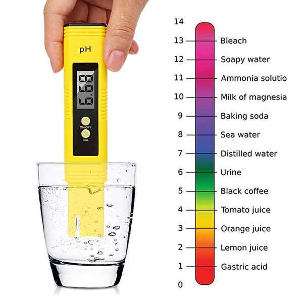 

digital ph meter high accuracy water quality tester with 0-14 ph measurement range for household drinking,designed with atc