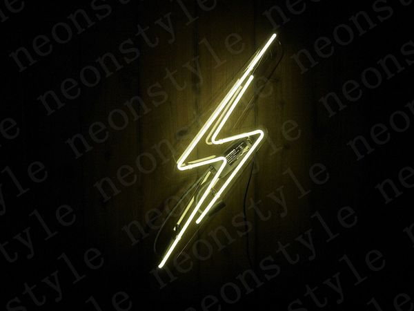 

lightning bolt gift neon signs real glass tube beer bar pub homeroom girlsroom party decor 14 inch